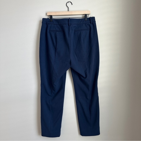J. Crew Ruby Crop Pant Women’s Size 14 Navy Blue Slim Fit Dress Pants - Picture 3 of 9